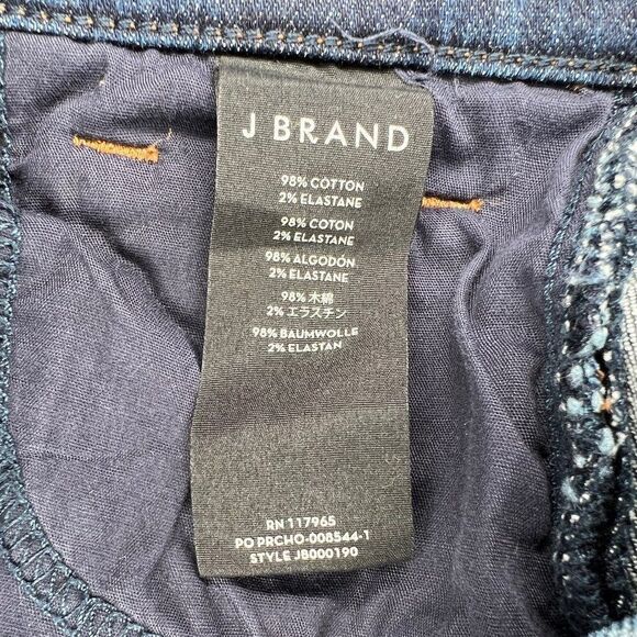 J Brand Women's Size 27 Dark Wash Open Hem Jeans - Picture 9 of 10